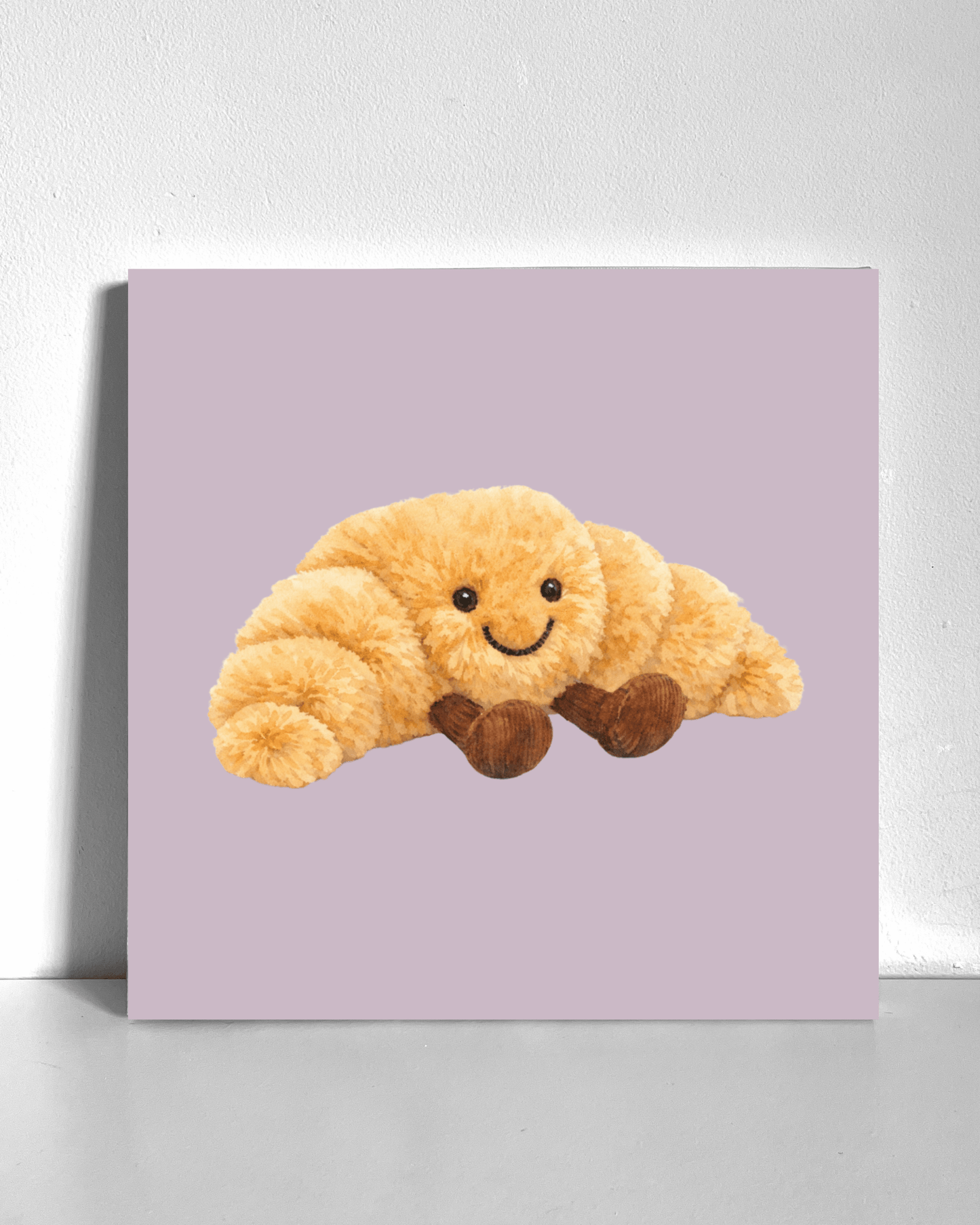 Croissant Plushie Bedazzle Canvas Kit