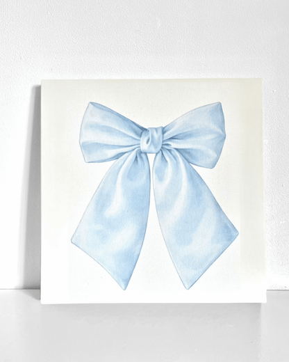 Blue Bow Bedazzle Canvas Kit