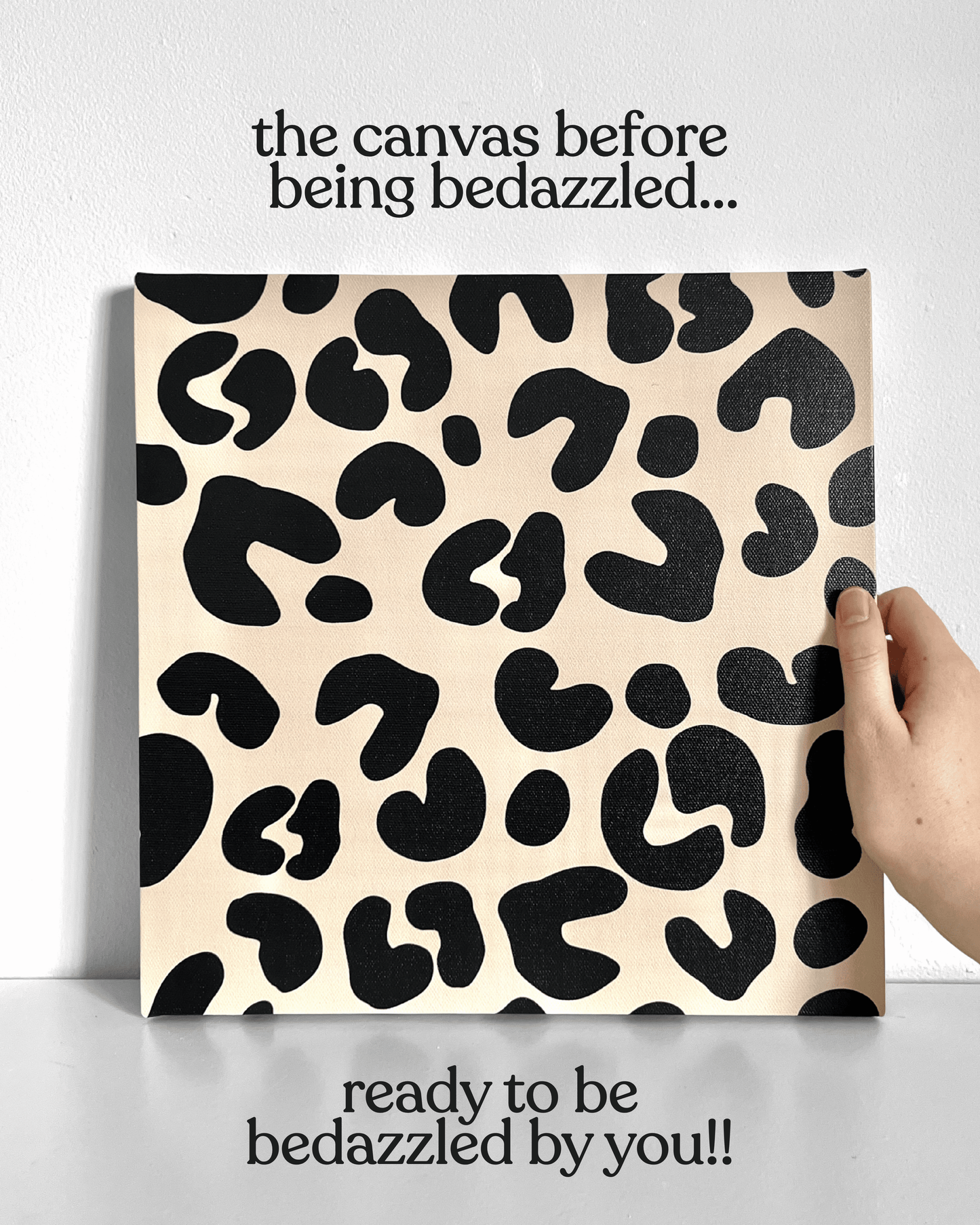 Leopard Bedazzle Canvas Kit