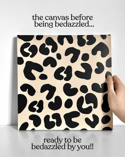 Leopard Bedazzle Canvas Kit