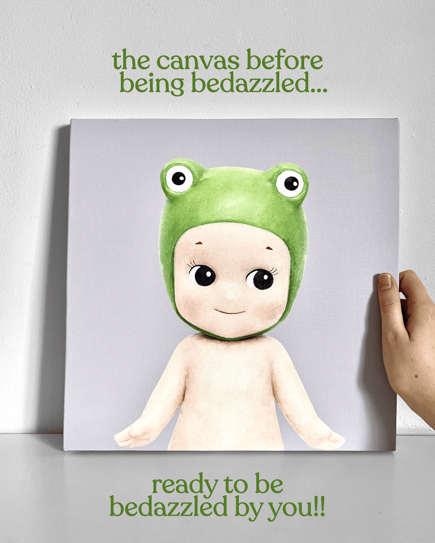 Frog Sonny Bedazzle Canvas Kit