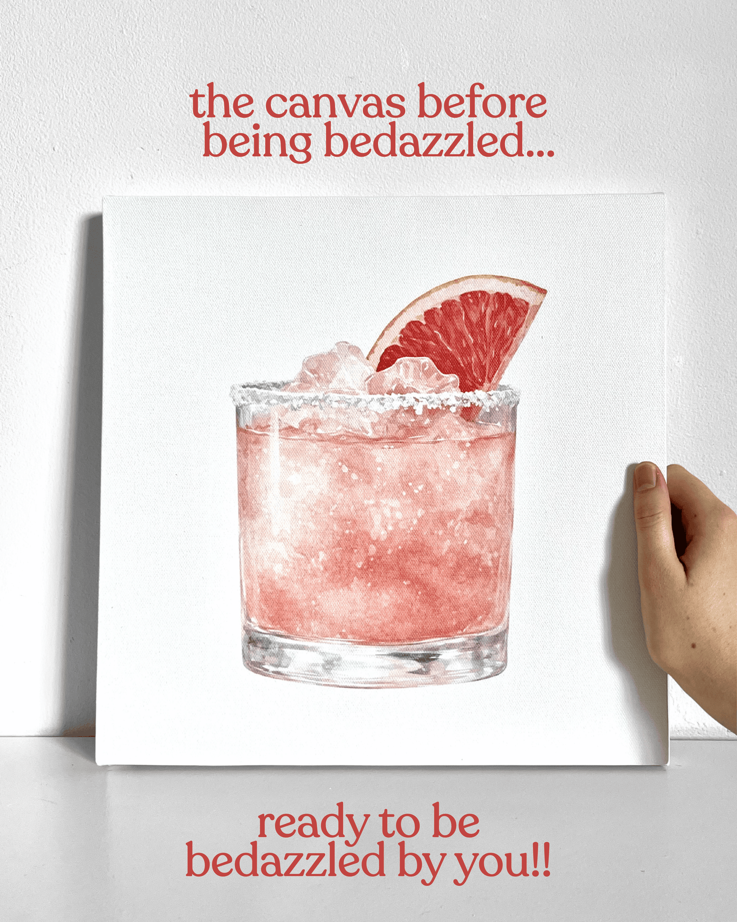 Fancy Drink Bedazzle Canvas Kit