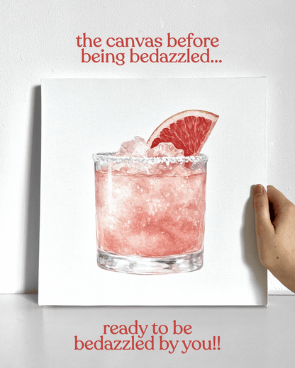 Fancy Drink Bedazzle Canvas Kit