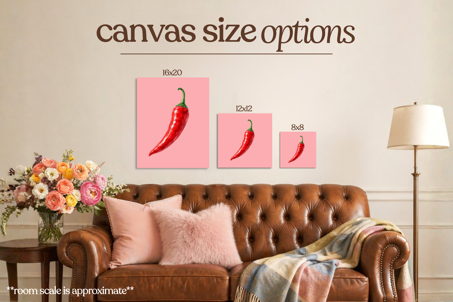 Chilli Pepper Bedazzle Canvas Kit