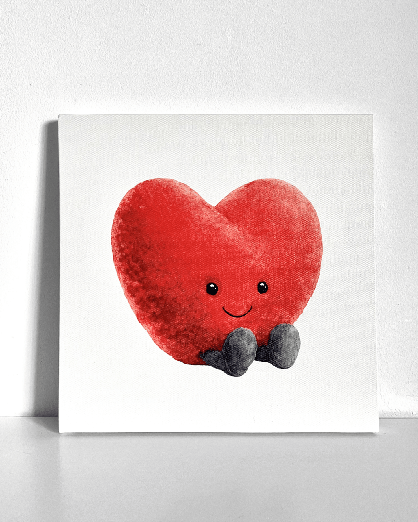 Heart Plushie Bedazzle Canvas Kit