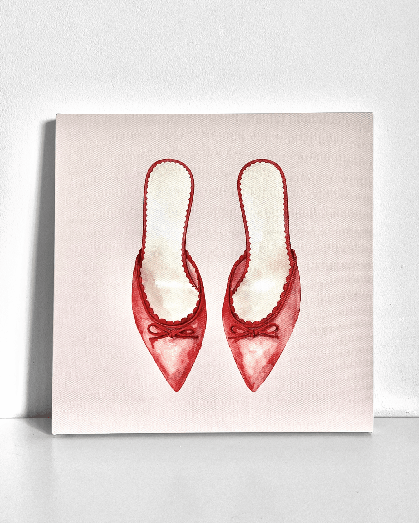 Red Kitten Heels Bedazzle Canvas Kit