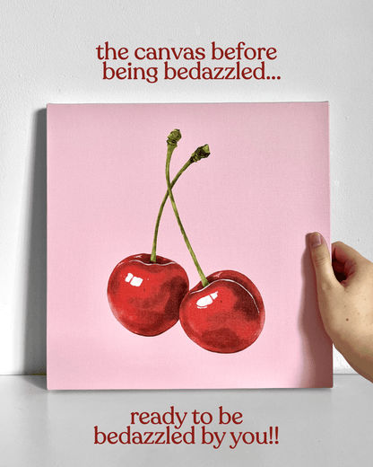 Cherries Bedazzle Canvas Kit