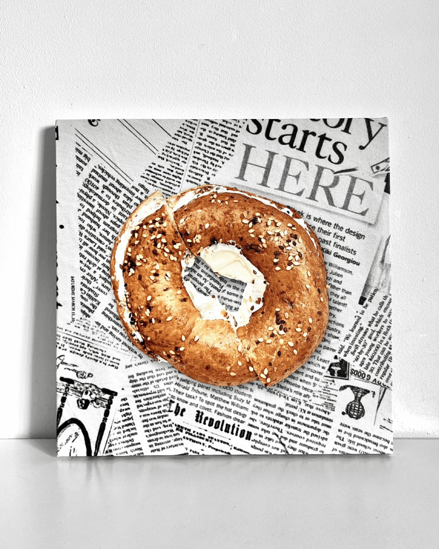 Bagel Bedazzle Canvas Kit