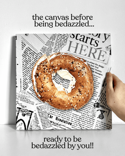 Bagel Bedazzle Canvas Kit