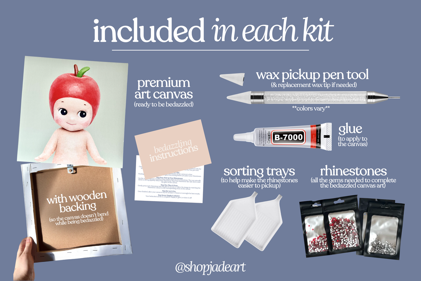 Apple Sonny Bedazzle Canvas Kit