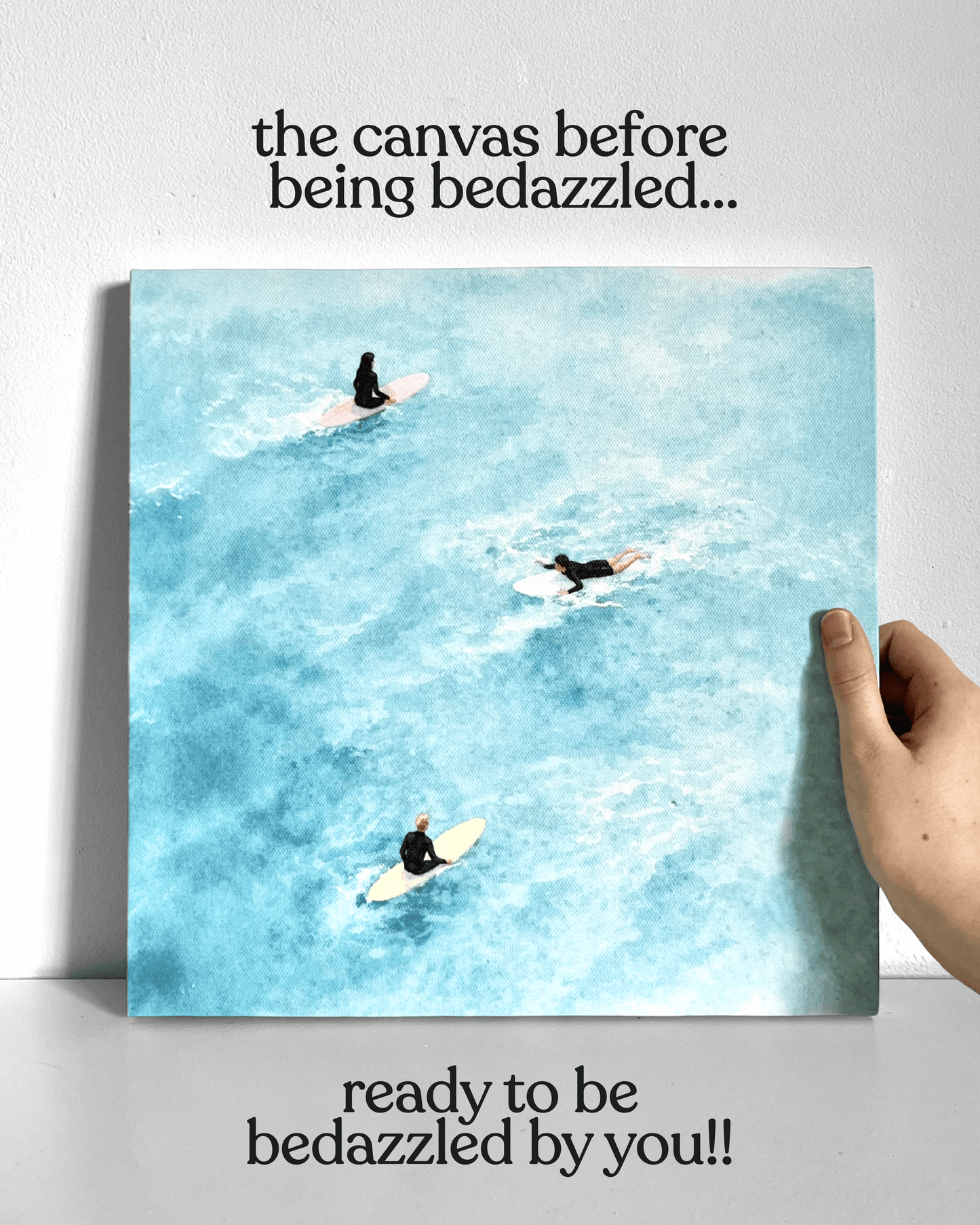 Surfers Bedazzle Canvas Kit