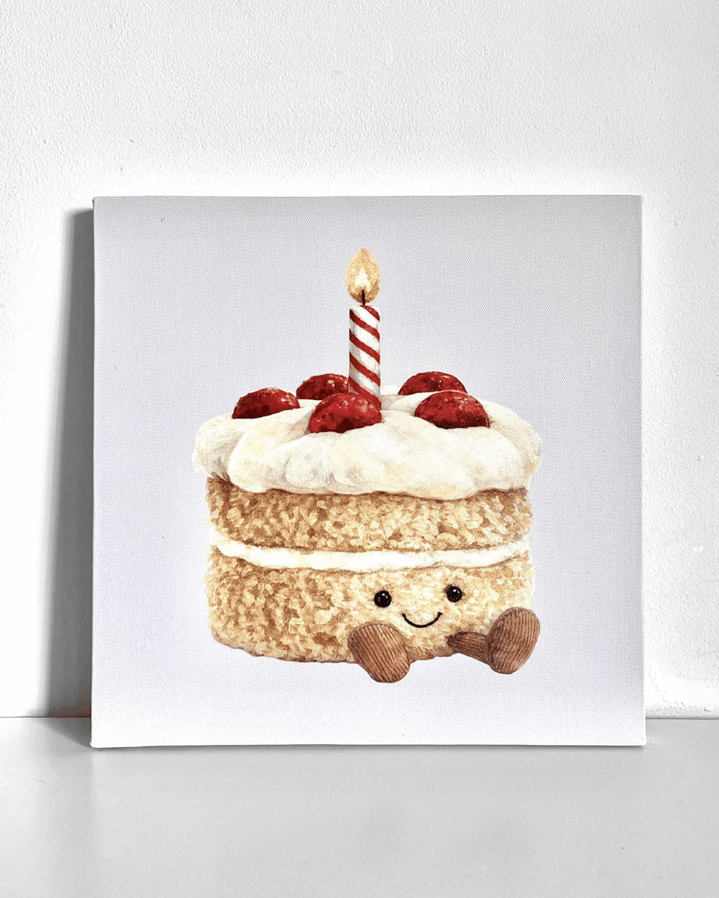 Birthday Cake Plushie Bedazzle Canvas Kit