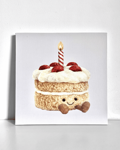 Birthday Cake Plushie Bedazzle Canvas Kit