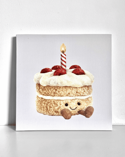 Birthday Cake Plushie Bedazzle Canvas Kit