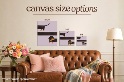 Dachshund Bedazzle Canvas Kit