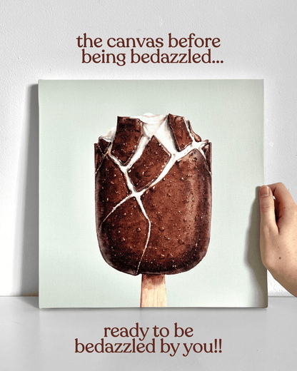 Ice Cream Bar Bedazzle Canvas Kit