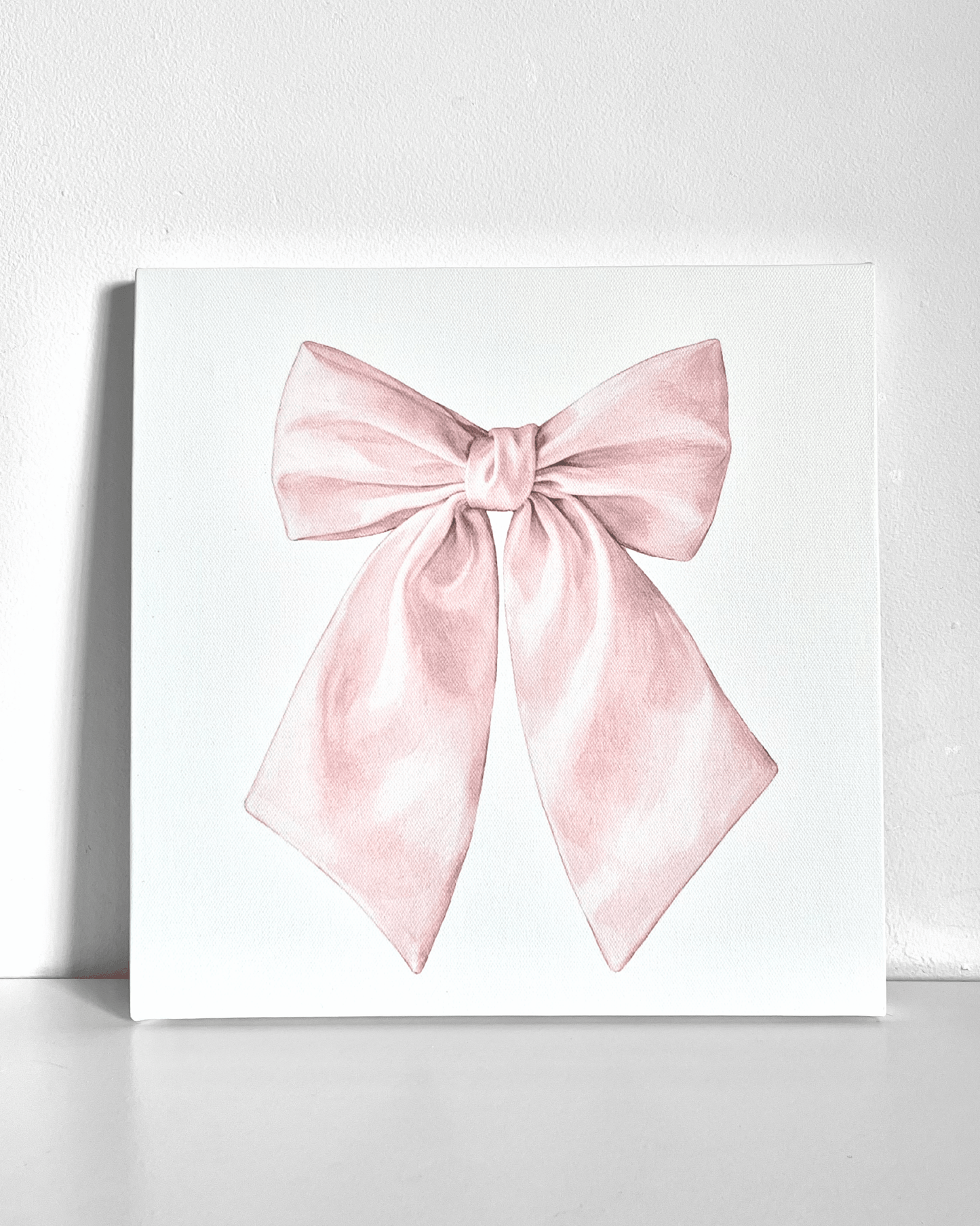 Pink Bow Bedazzle Canvas Kit