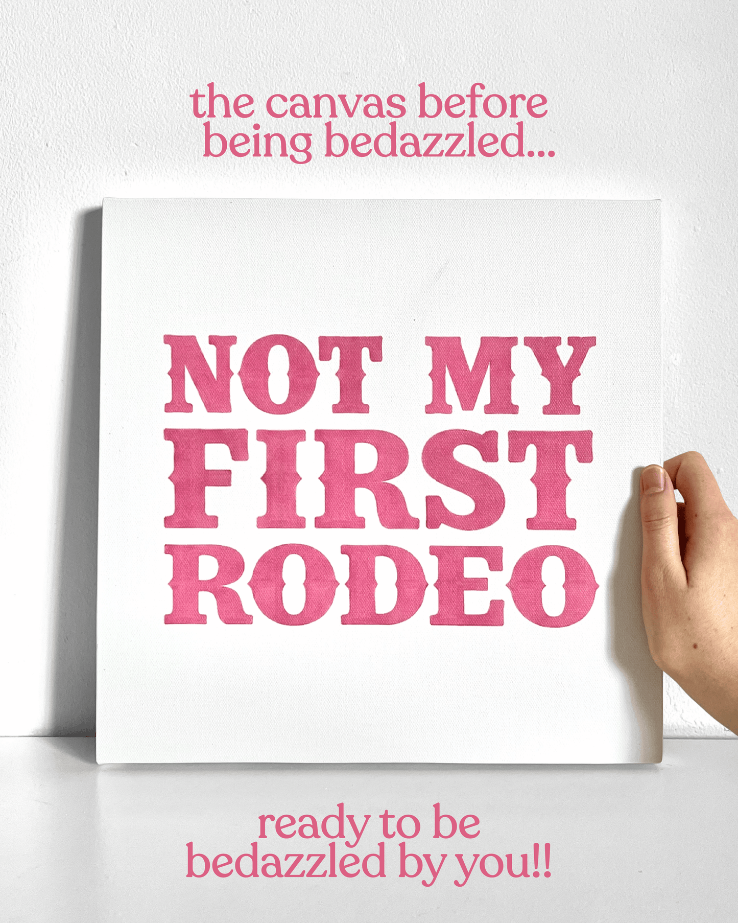 Not My First Rodeo Bedazzle Canvas Kit