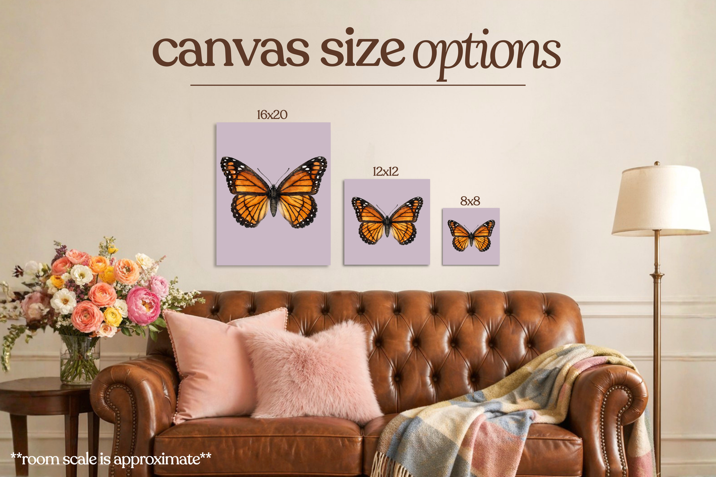 Monarch Butterfly Bedazzle Canvas Kit