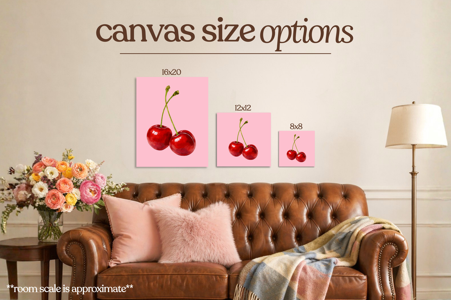 Cherries Bedazzle Canvas Kit