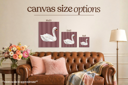Swan Bedazzle Canvas Kit