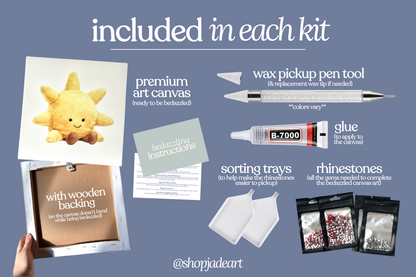 Sunshine Plushie Bedazzle Canvas Kit