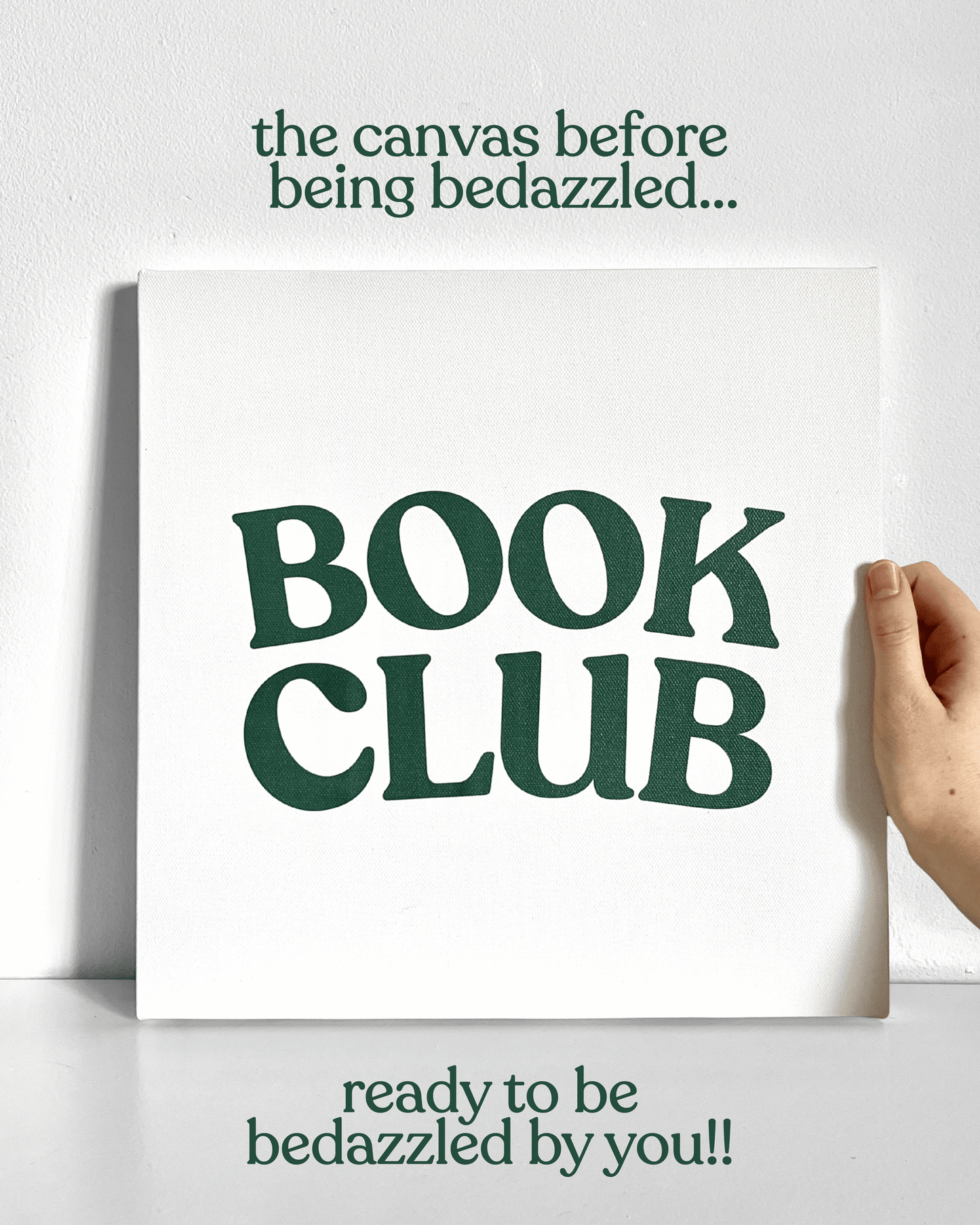 Book Club Bedazzle Canvas Kit