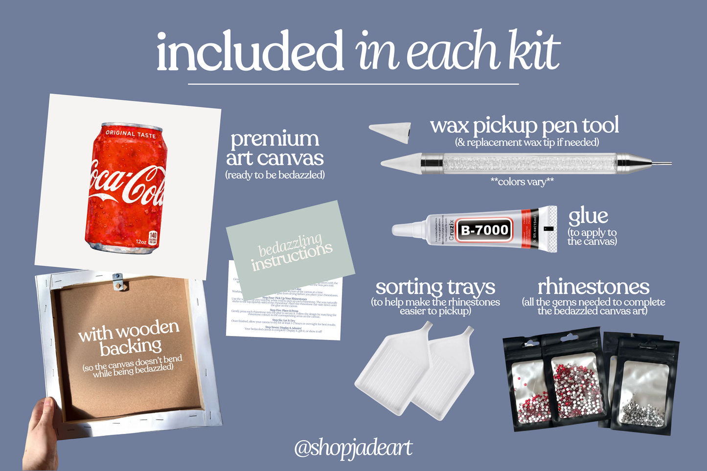 Soda Bedazzle Canvas Kit