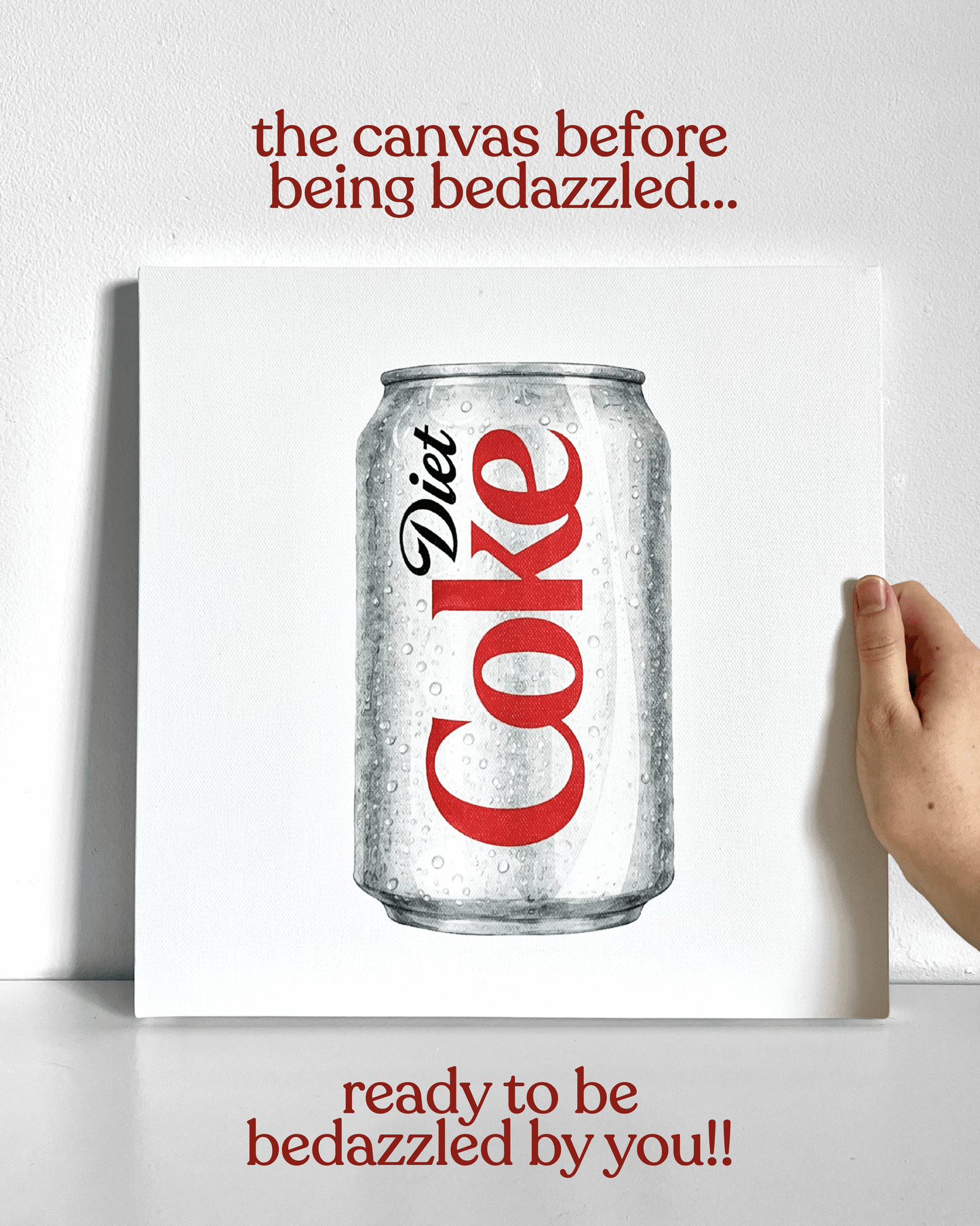 Diet Cola Bedazzle Canvas Kit