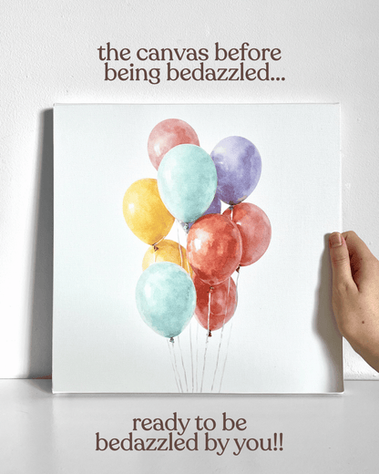 Balloons Bedazzle Canvas Kit