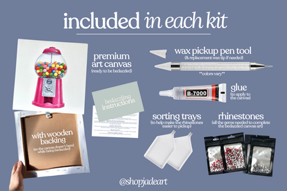 Gumball Machine Bedazzle Canvas Kit