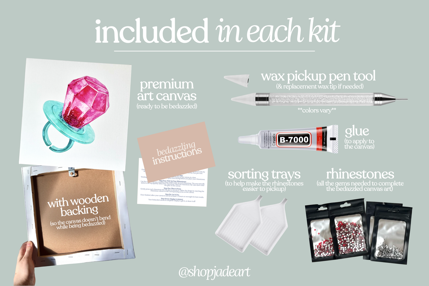 Ring Pop Bedazzle Canvas Kit