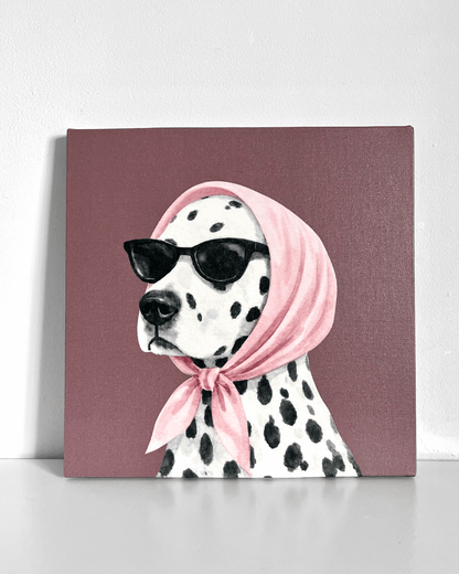 Stylish Dalmation Bedazzle Canvas Kit