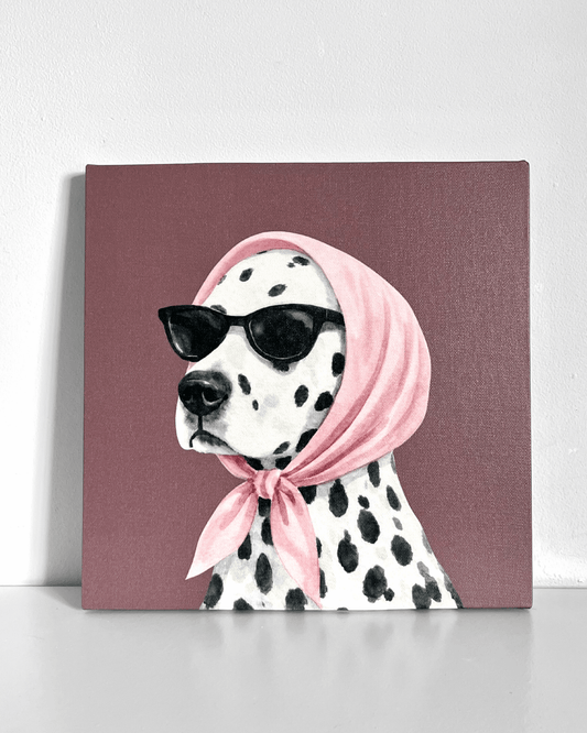 Stylish Dalmation Bedazzle Canvas Kit