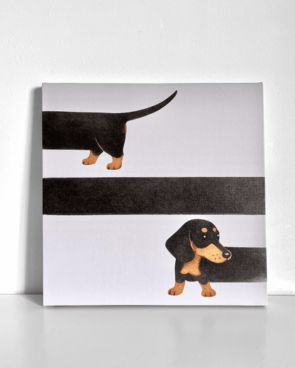 Dachshund Bedazzle Canvas Kit