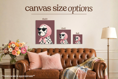 Stylish Dalmation Bedazzle Canvas Kit