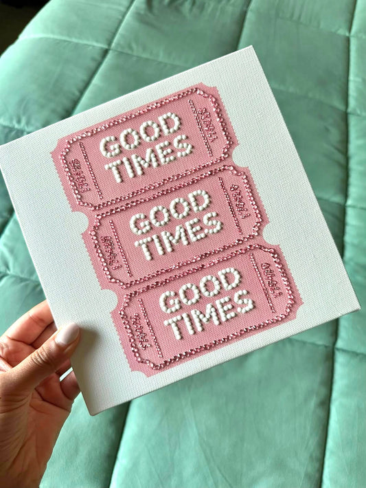 Tickets Bedazzle Canvas Kit