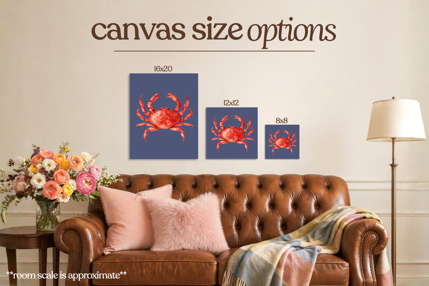 Crab Bedazzle Canvas Kit