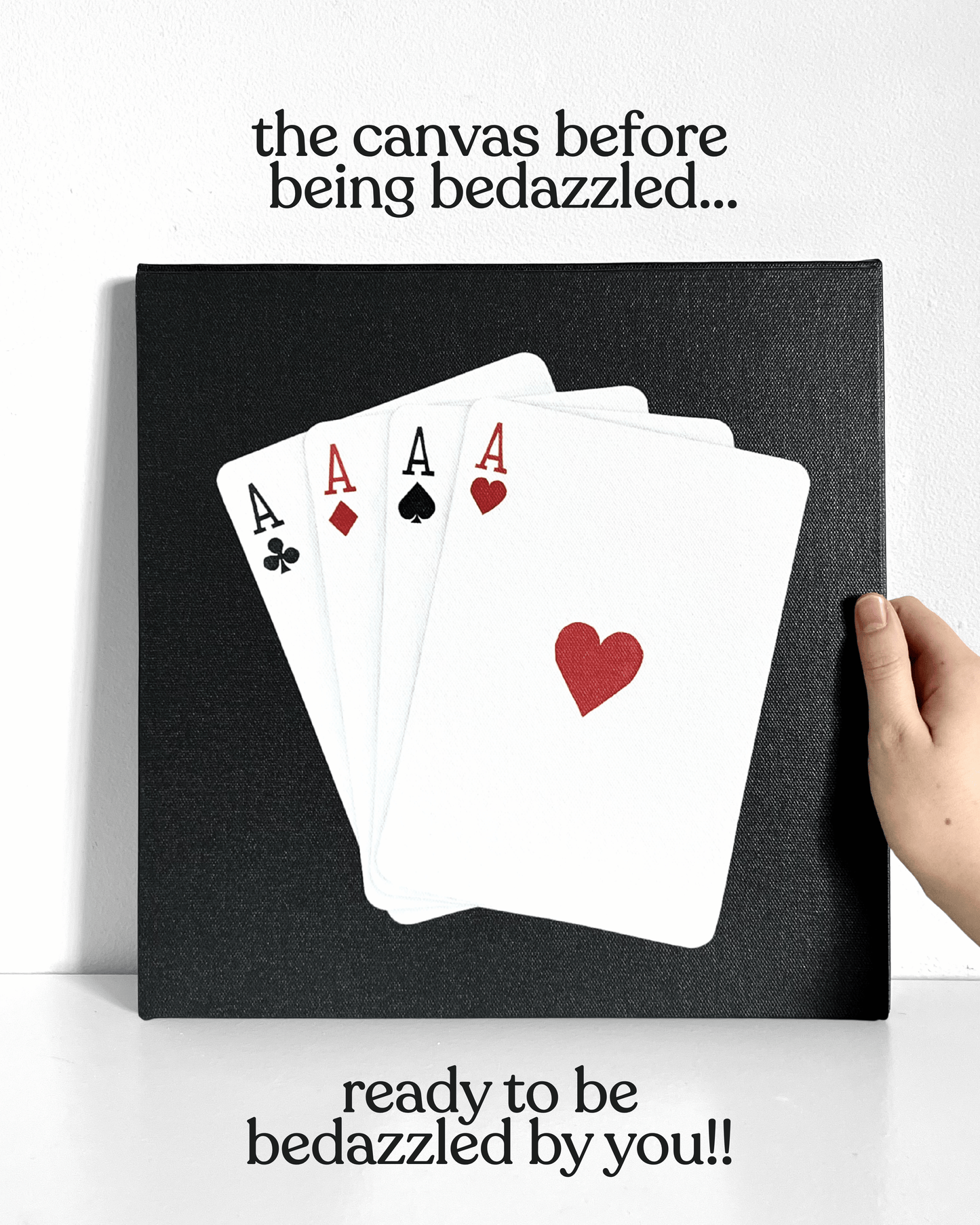 Cards Bedazzle Canvas Kit