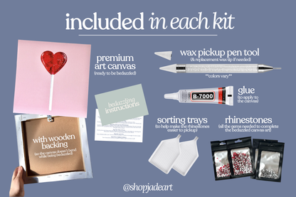 Lollipop Bedazzle Canvas Kit