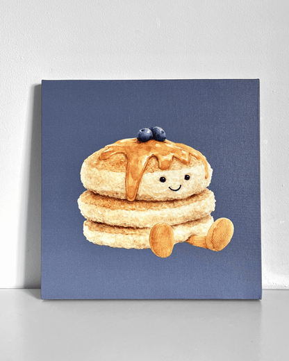 Blueberry Pancake Plushie Bedazzle Canvas Kit