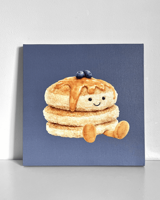 Blueberry Pancake Plushie Bedazzle Canvas Kit