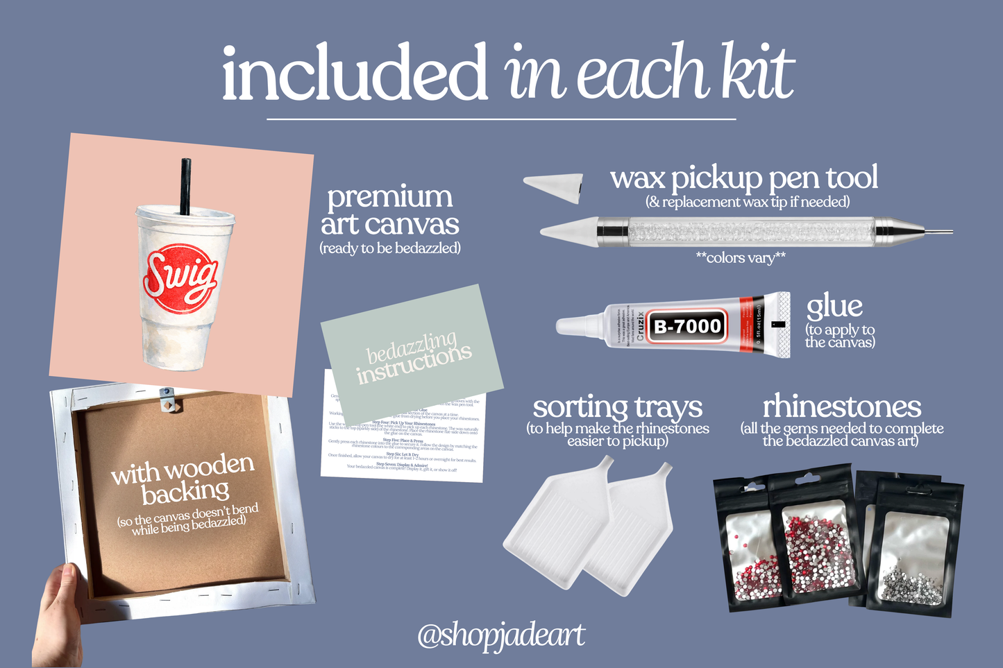Swig Soda Bedazzle Canvas Kit