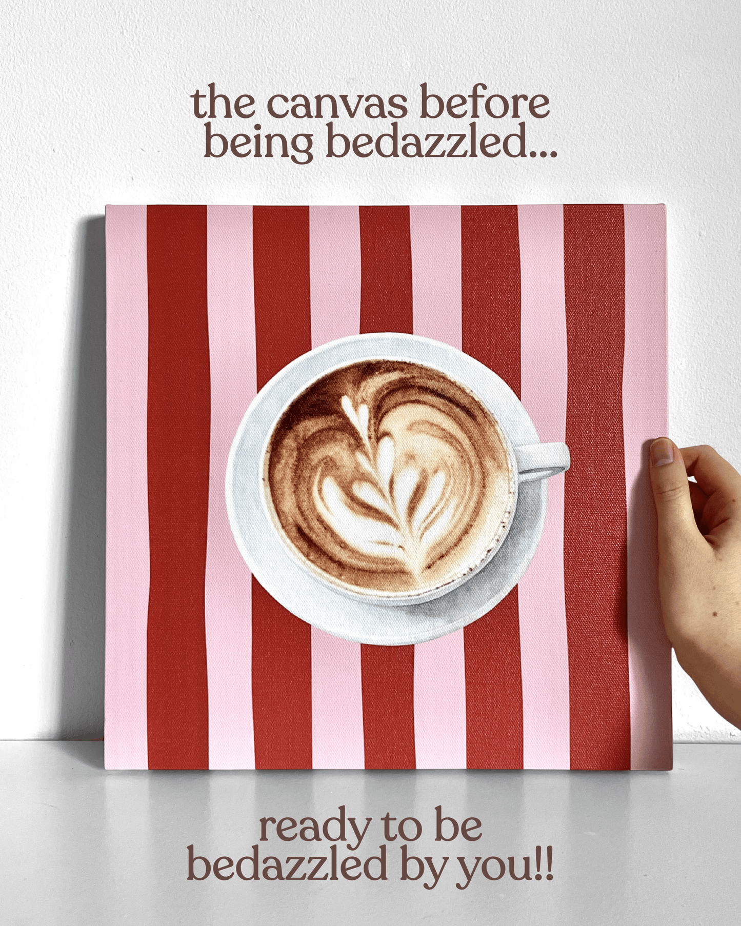 Latte Bedazzle Canvas Kit