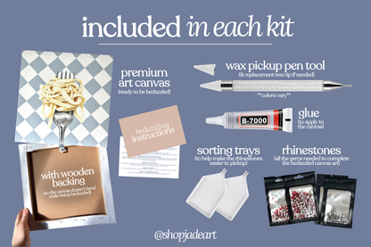 Pasta Bedazzle Canvas Kit
