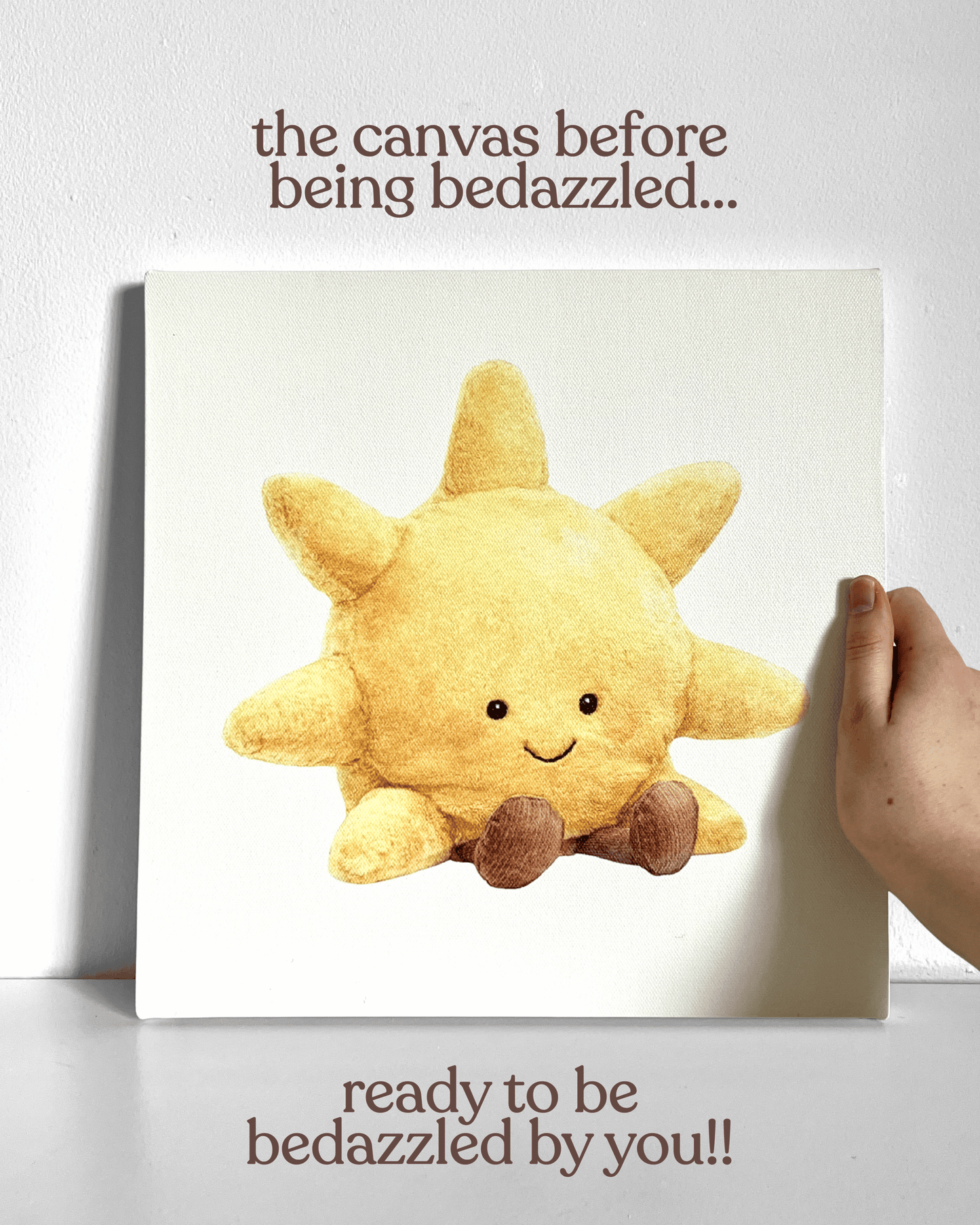 Sunshine Plushie Bedazzle Canvas Kit