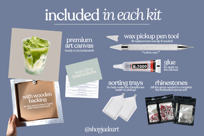 Matcha Bedazzle Canvas Kit
