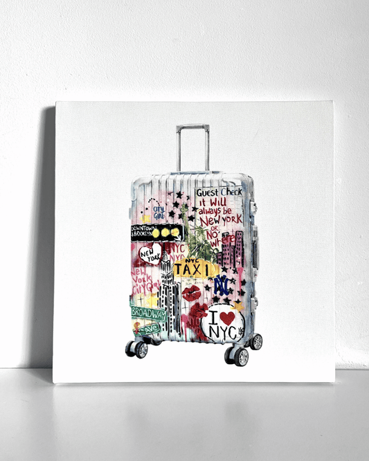 Suitcase Bedazzle Canvas Kit