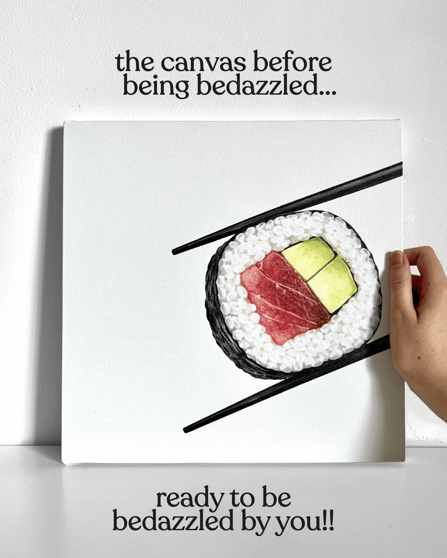 Sushi Bedazzle Canvas Kit