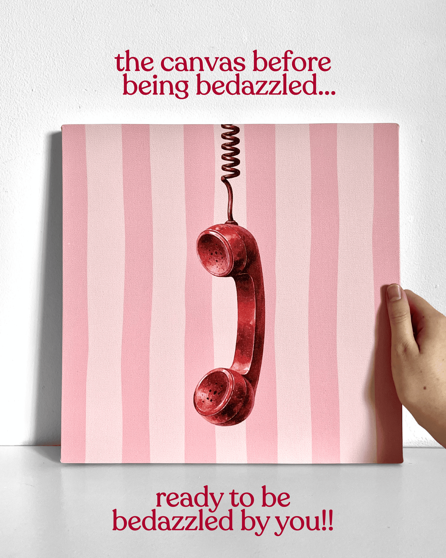 Telephone Bedazzle Canvas Kit